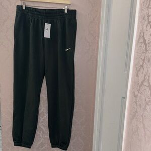 Women’s Nike Dark Green Track Pants with Logo